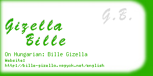gizella bille business card